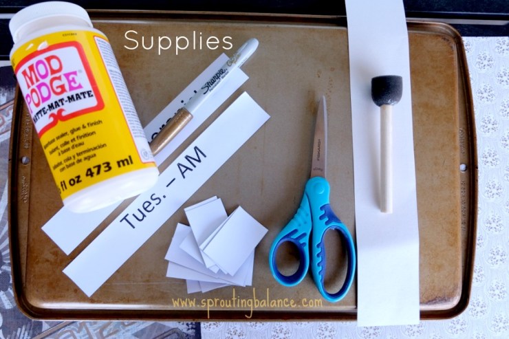 Magnetic Cookie Sheet Tic Tac Toe Fun - www.sproutingbalance.com - #magnetic #craft #game