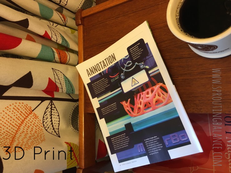 3D Print | www.sproutingbalance.com | University of Toronto Makerspace at UTSC including 3D printer | #3D #print #utsc #library