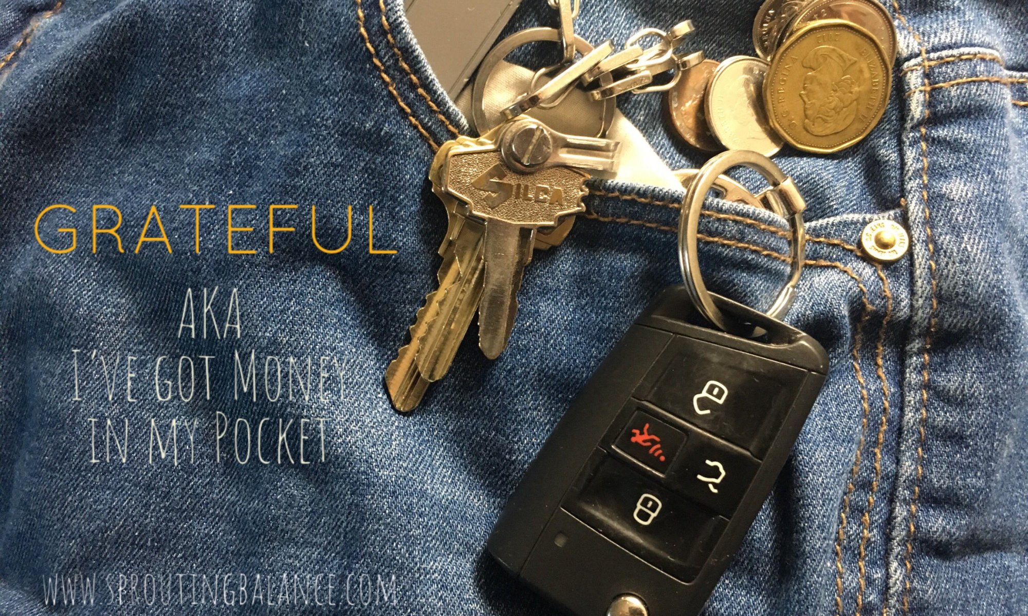 Grateful (aka I've got money in my pocket) | www.sproutingbalance.com | #reflection #grateful #yoga #yogainspiration