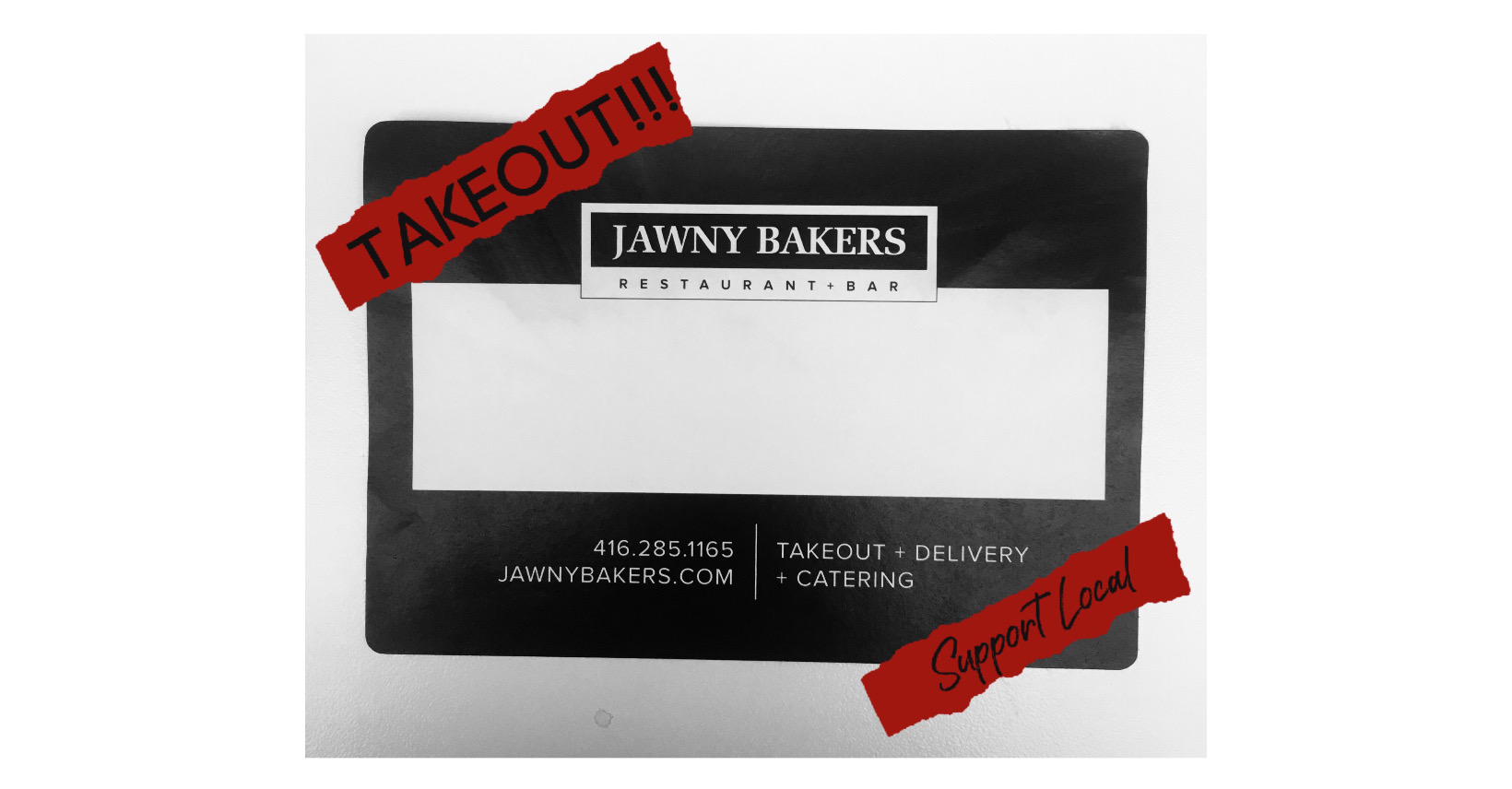 Staying Occupied: Takeout - Support Local - Jawny Baker | www.sproutingbalance.com | #stayhome #socialdistancing #bepositive