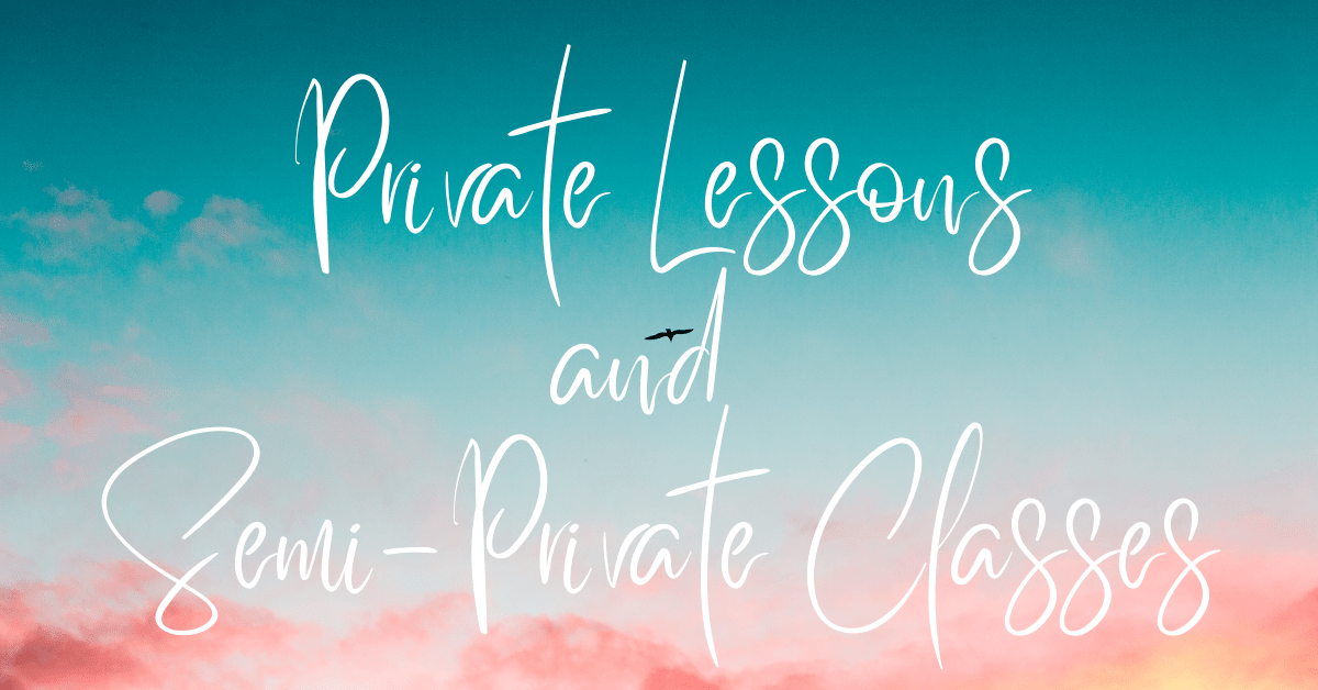 Michelle offers Private and Semi-Private Lessons | www.sproutingbalance.com